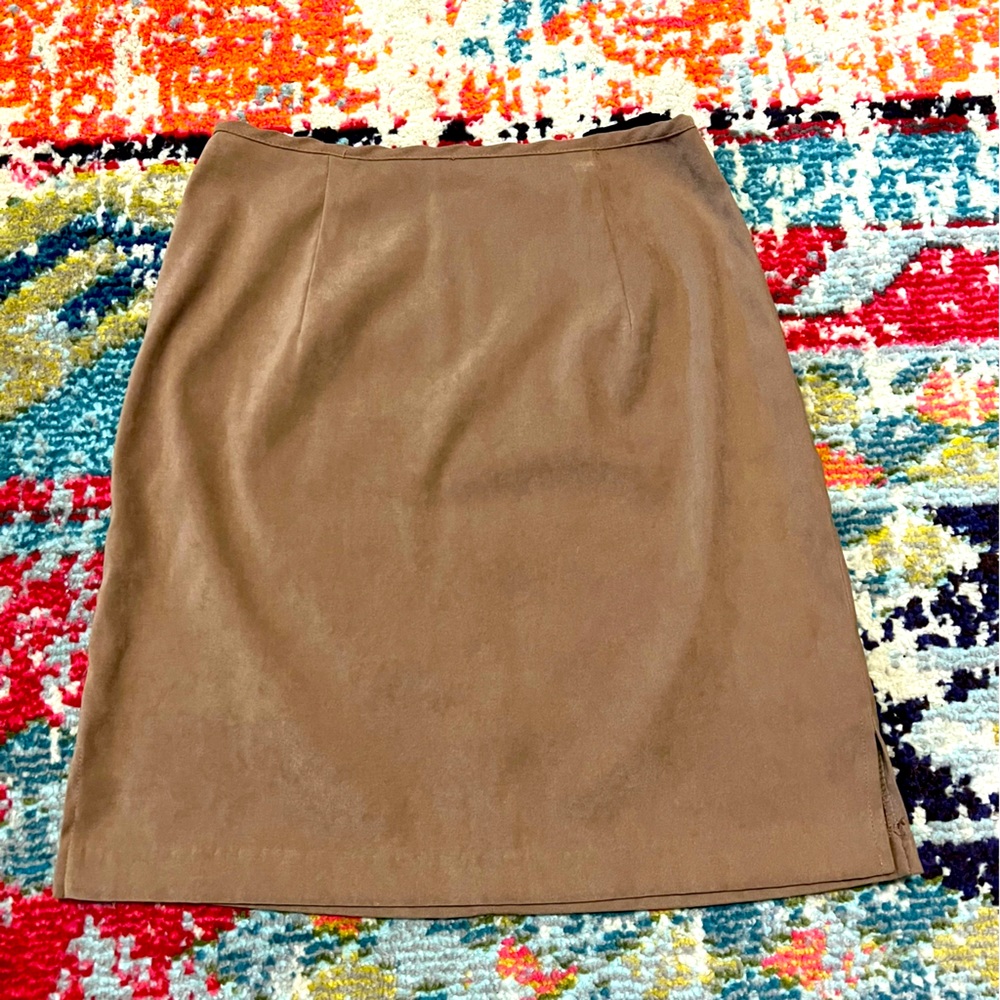 Woman’s brown skirt